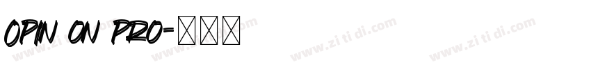 Opin on pro字体转换